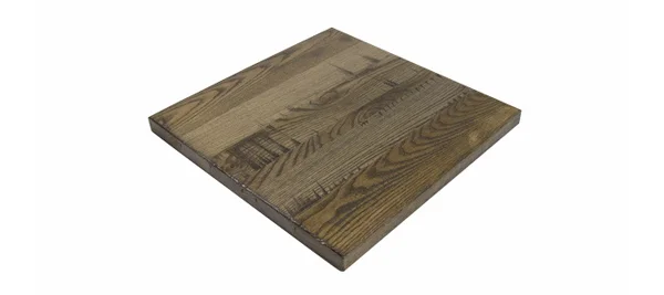 Solid Ash Barnwood Restaurant Table Light Walnut Finish