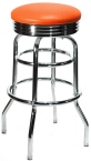Retro Style Chrome Bar Stool Made In USA