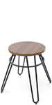 Hairpin Leg Steel Barstool