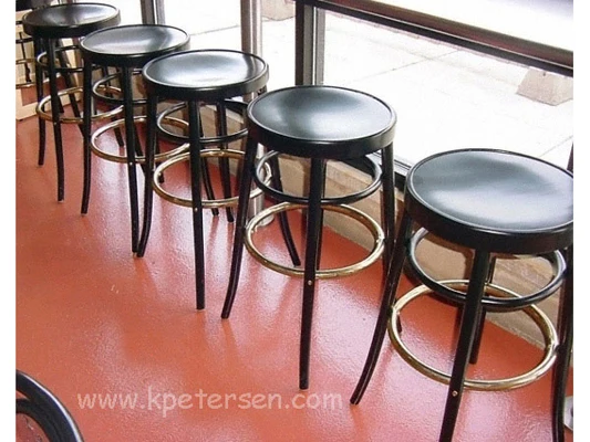 Round Seat Bentwood Bar Stool