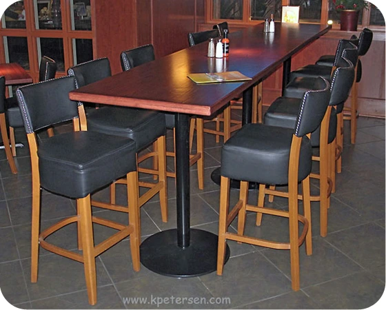 Budget Style Steel and Cast Iron Round Bottom Bar Table Base