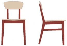 Beech Park Restaurant Chair Wood Stain Combination 1