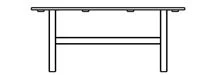 Biergarten Table 72 Inch