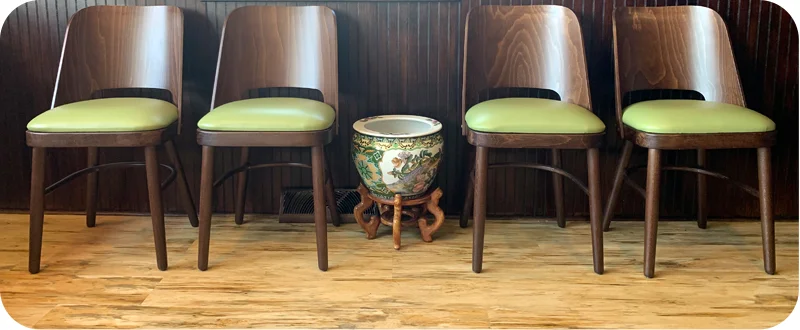 Bentwood Backrest Restaurant Chair Installation