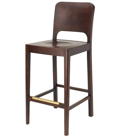 Bentwood Box Back Barstool, Veneer Seat