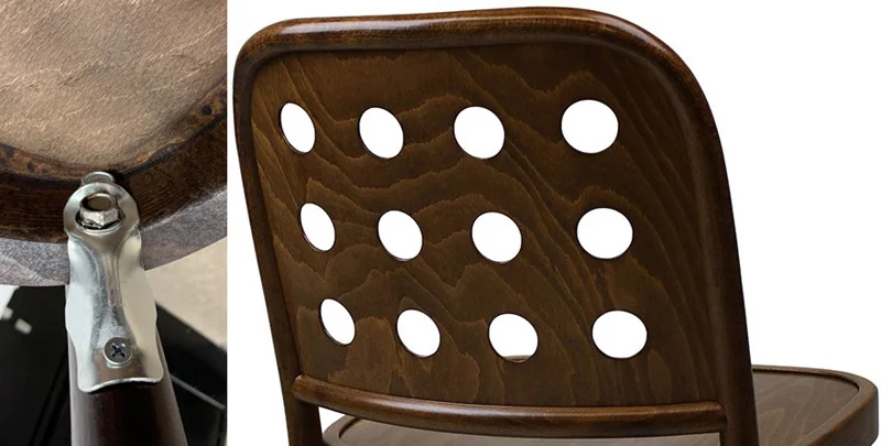 Bentwood O Back Chair, Rear Leg And Rear View Detail