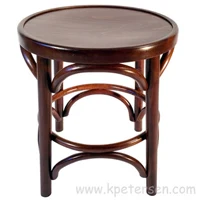 Bentwood Pub Chair Walnut Stain With Wood Veneer Seat View Two