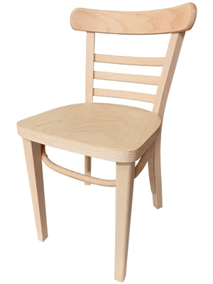 Bentwood Ladderback Restaurant Chair Raw, Unfinished Option