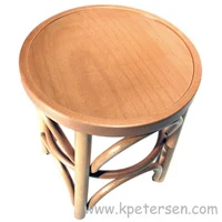 Bentwood Pub Chair Natural, Clear Finish With Wood Veneer Seat Top View