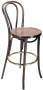 Hairpin Bentwood Bar Stool