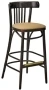 Bistro Bentwood Bar Stool Upholstered Seat