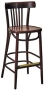 Bistro Steam Bent Bar Stool Veneer Seat