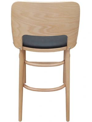 Budget Bentwood Backrest Bar Stool Rear View