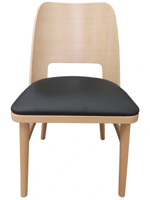 Budget Bentwood Backrest Restaurant Chair Front View 2
