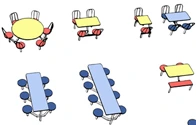 Cluster Seating Frame Configurations
