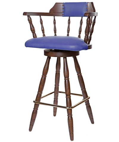 Bar Chair, Early American Wood Bar Stools