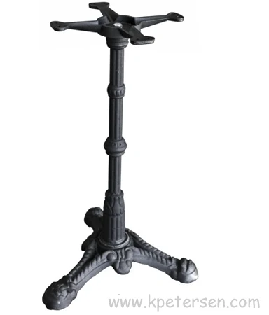Ornate Cast Iron Tripod Table Base Dimensions Detail 2