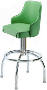 Bucket Seat Bar Stool with Mini Arms