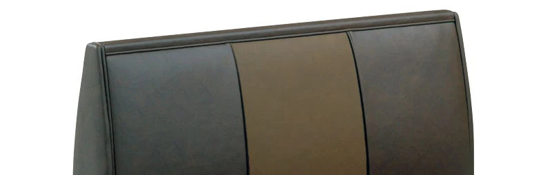 Wide Three Panel Back Upholstered Booth