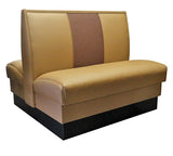 Wide Three Panel Back Upholstered Booth