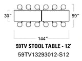 Fold And Rollaway Stool Seat Cafeteria Seating