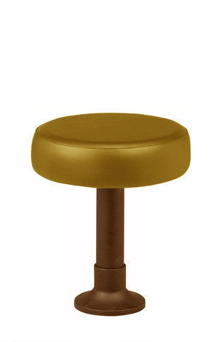 Upholstered Seat Bolt Down Soda Fountain Stool