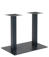 16" x 28" Flat Steel Square Plate Two Column Table Base