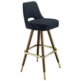 Plain Open Back Steel Bar Stool