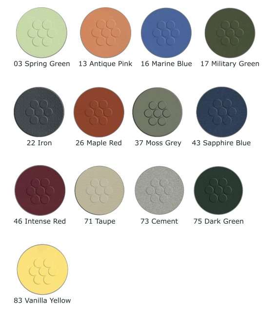 32" Round Steel Outdoor Nesting Table