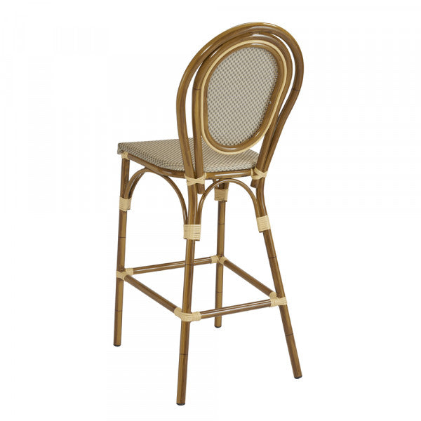 Bentwood Hairpin Style Aluminum Outdoor Bar Stool