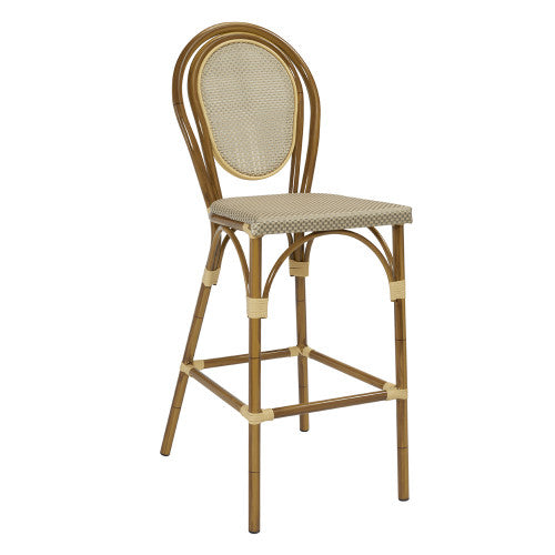 Bentwood Hairpin Style Aluminum Outdoor Bar Stool