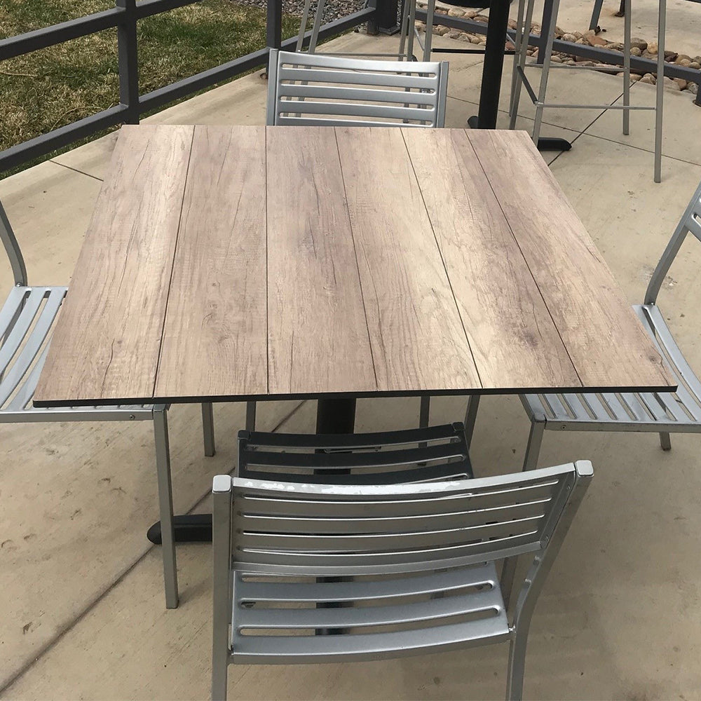 Indoor, Outdoor Solid Core HPL Restaurant Table Tops