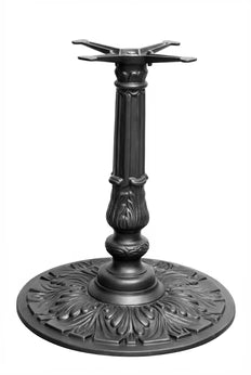 24" Round Victorian Ornate Cast Iron Table Base