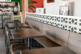 Steel Frame Wood Booth
