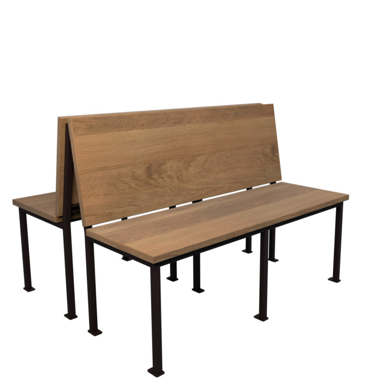 Steel Frame Wood Booth