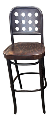 "O" Back Bentwood Bar Stool