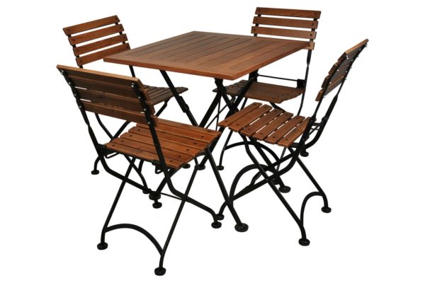 28" Square French Bistro Folding Table