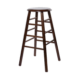 Windsor Style Backless Round Seat Pub Stool