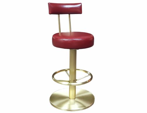Modern Swivel Commercial Bar Stool – With Back