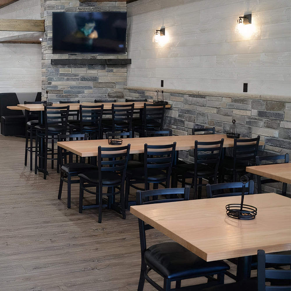 Drop Edge Wood Veneer Table Tops