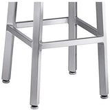 Brushed Aluminum Indoor Outdoor Swivel Stools