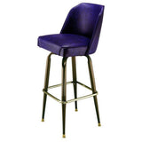 Bucket Seat Bar Stool with Cut Corners