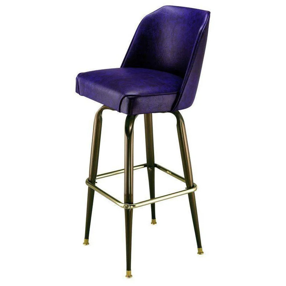 Bucket Seat Bar Stool with Cut Corners