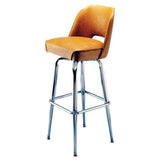 Cut Out Back Steel Bar Stool