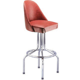 Arch Back Bucket Steel Bar Stools