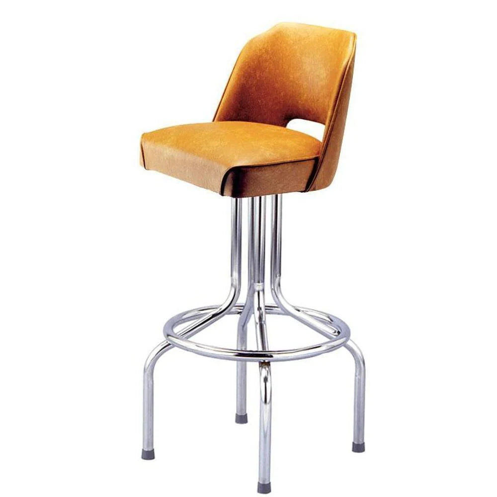 Cut Out Back Steel Bar Stool