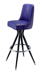 Plain Back Steel Bar Stool