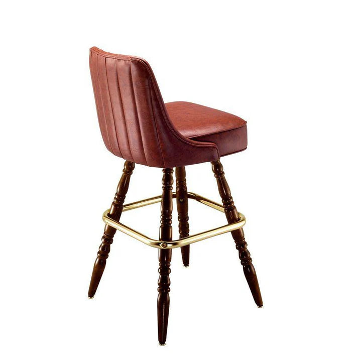 Channel Back Steel Bar Stool