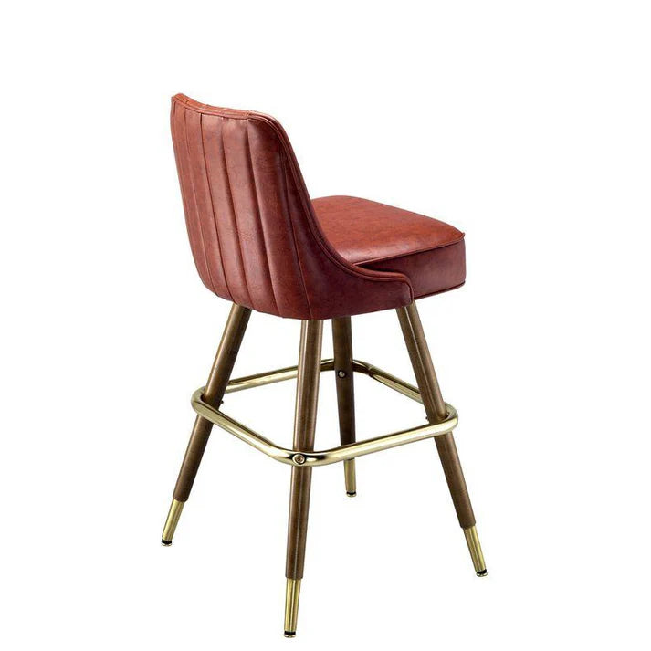 Channel Back Steel Bar Stool