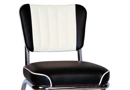 Two Tone Channel Back Diner Restaurant Chair